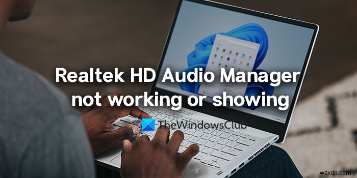 Realtek HD অডিও ম্যানেজার Windows 11/10 এ কাজ করছে না বা দেখাচ্ছে না 