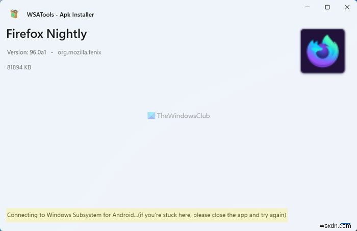 WSATools হল Android এর জন্য Windows সাবসিস্টেমের জন্য একটি APK ইনস্টলার 