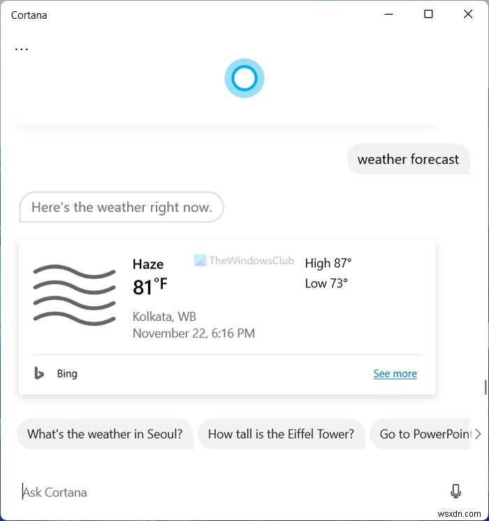 Windows 11/10 এ Cortana দিয়ে আপনি 10টি জিনিস করতে পারেন 