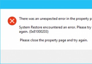 সিস্টেম রিস্টোর উইন্ডোজ 11/10 এ একটি ত্রুটি কোড 0x81000203 সম্মুখীন হয়েছে 