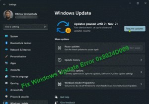 উইন্ডোজ আপডেট ত্রুটি 0x8024D009 ঠিক করুন 