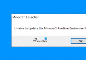 মাইনক্রাফ্ট রানটাইম এনভায়রনমেন্ট আপডেট করতে অক্ষম ঠিক করুন
