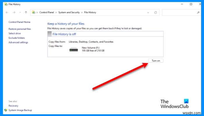 উইন্ডোজ 11/10 এ ফাইলগুলি ব্যাকআপ এবং পুনরুদ্ধার করতে কীভাবে ফাইল ইতিহাস চালু এবং ব্যবহার করবেন 