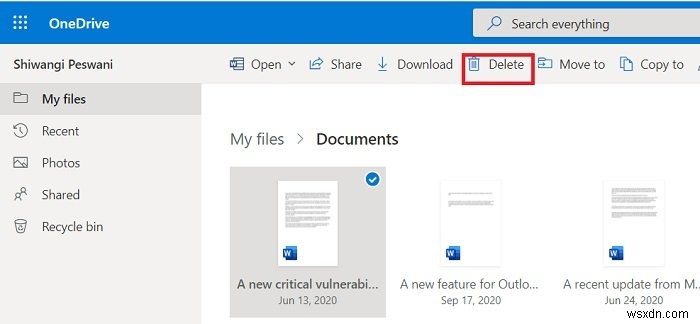 OneDrive শর্টকাট ত্রুটি সরাতে অক্ষম ঠিক করুন 