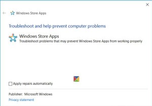 Windows 11/10-এর জন্য Windows Store অ্যাপস ট্রাবলশুটার 