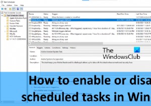 উইন্ডোজ 11/10 এ কীভাবে নির্ধারিত টাস্ক সক্ষম বা অক্ষম করবেন 