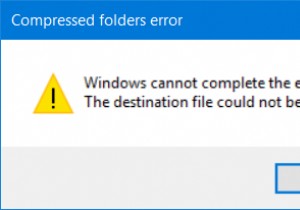 উইন্ডোজ উইন্ডোজ 11/10 এ নিষ্কাশন ত্রুটি সম্পূর্ণ করতে পারে না 