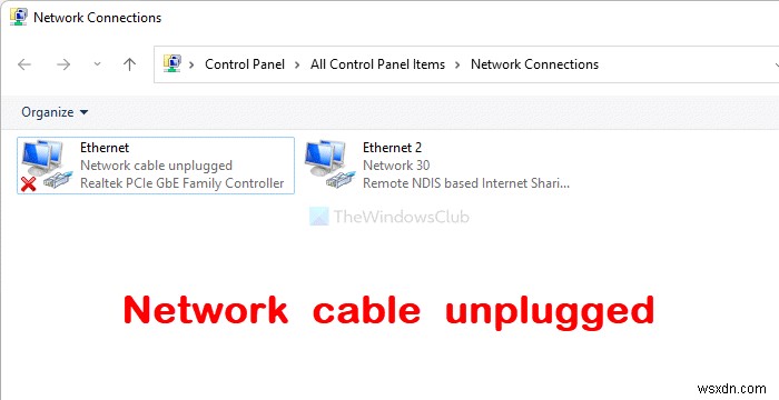 Windows 11-এ নেটওয়ার্ক ক্যাবল আনপ্লাগড ত্রুটি ঠিক করুন 