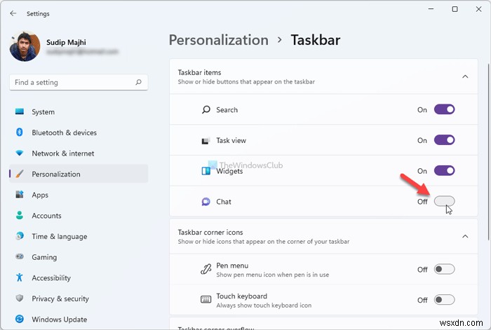 উইন্ডোজ 11-এ টাস্কবার থেকে চ্যাট আইকন কীভাবে লুকানো বা সরানো যায় 