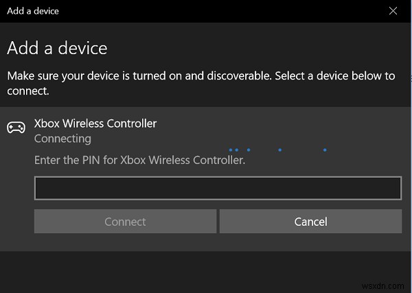 ওয়্যারলেস Xbox One কন্ট্রোলারের Windows 11/10-এর জন্য একটি পিন প্রয়োজন 