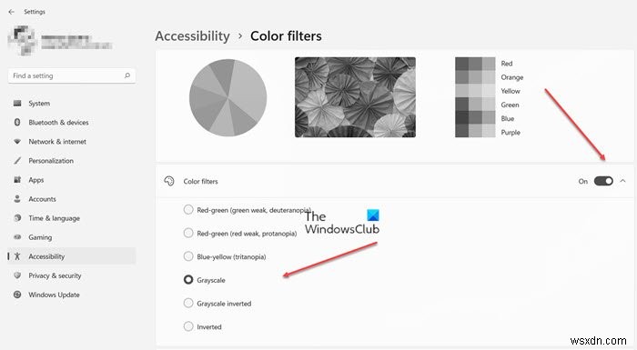 কিভাবে Windows 11/10 এ ColorBlind মোড বন্ধ বা চালু করবেন 