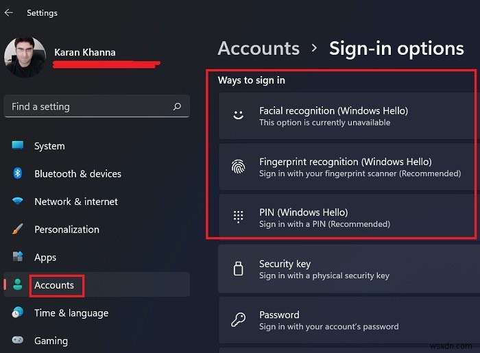 সাইন ইন করতে Windows 11/10-এ Windows Hello কিভাবে সেট আপ করবেন এবং ব্যবহার করবেন 