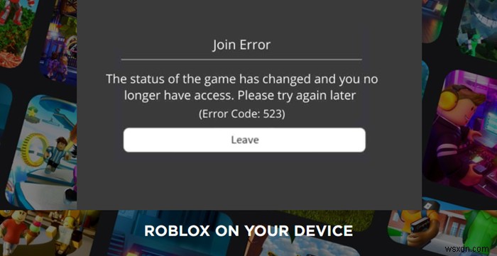 Windows 11/10-এ Roblox Error Code 523 ঠিক করুন 