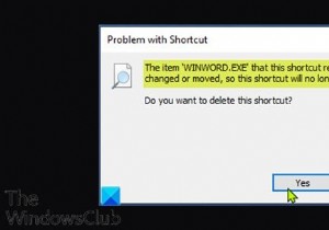 এই শর্টকাটটি যে আইটেমটিকে বোঝায় সেটি Windows 10 এ পরিবর্তন বা সরানো হয়েছে 