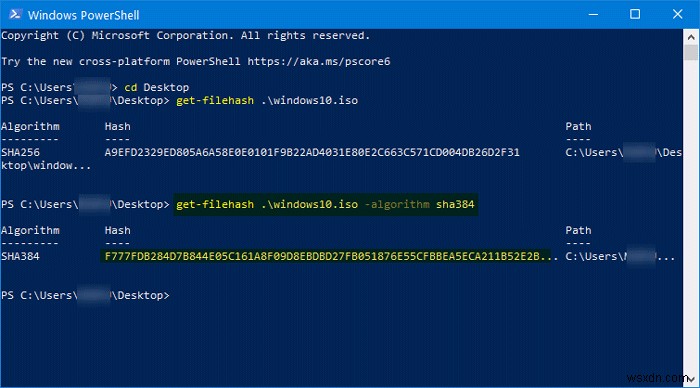 Windows 11/10 এ PowerShell ব্যবহার করে কিভাবে Windows ISO ফাইল হ্যাশ যাচাই করবেন 