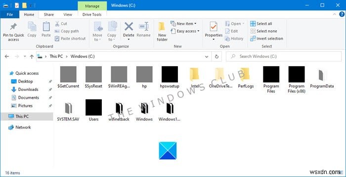 Windows 11/10-এ আইকন কালো হয়ে যায় 