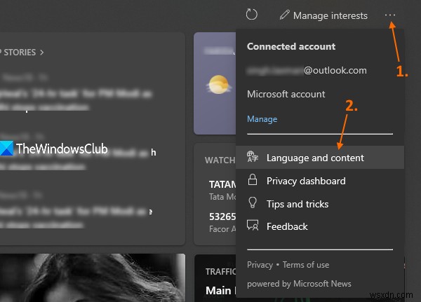উইন্ডোজ 11/10 এ টাস্কবারে সংবাদ এবং আগ্রহের ফিডের ভাষা কীভাবে পরিবর্তন করবেন 