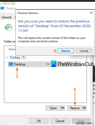 উইন্ডোজ 11/10 এ ফাইল এবং ফোল্ডারগুলির পূর্ববর্তী সংস্করণগুলি কীভাবে পুনরুদ্ধার করবেন? 