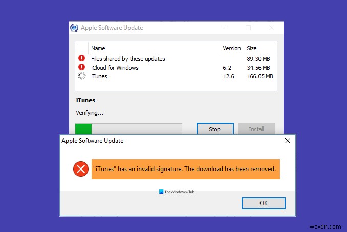 Windows 10-এ আইটিউনস-এর একটি অবৈধ স্বাক্ষর ত্রুটি ঠিক করুন 