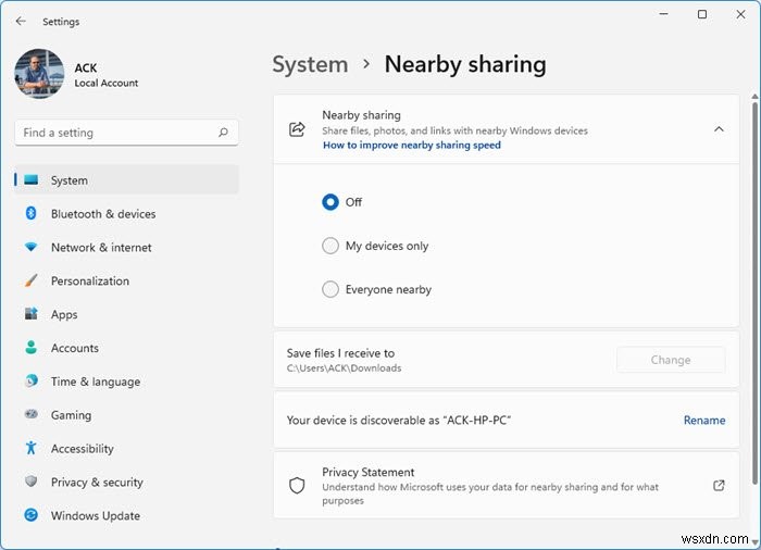 কিভাবে Windows 11/10-এ কাছাকাছি শেয়ারিং সক্ষম এবং ব্যবহার করবেন 