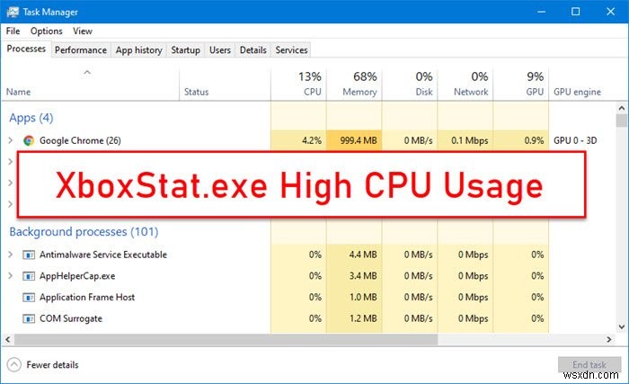 XboxStat.exe Windows 11/10-এ উচ্চ CPU ব্যবহার 