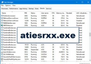 Windows 10 টাস্ক ম্যানেজারে atiesrxx.exe কি? 