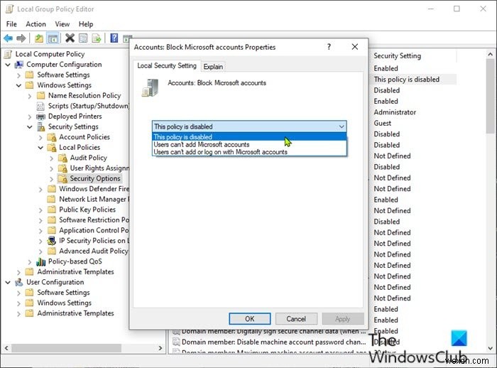 একটি Microsoft অ্যাকাউন্ট দিয়ে সাইন ইন করতে পারবেন না - Windows 11/10 এ ত্রুটি 0x8000704ec 