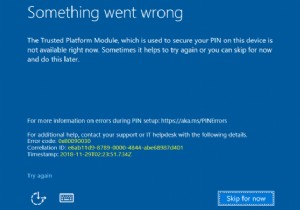 Windows 11/10 এ 0xd00000e5, 0x8007139f, 0x80090030 PIN ত্রুটিগুলি ঠিক করুন 