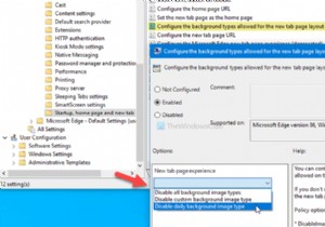 এজ নতুন ট্যাব পৃষ্ঠার জন্য চিত্র পটভূমি প্রকারগুলি কীভাবে নিষ্ক্রিয় করবেন 
