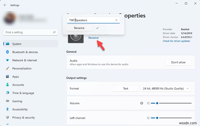উইন্ডোজ 11/10 এ কীভাবে একটি অডিও ডিভাইসের নাম পরিবর্তন করবেন 