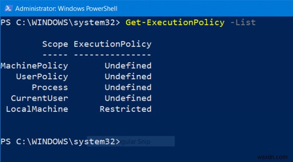 PowerShell:ফাইল লোড করা যাবে না কারণ এই সিস্টেমে চলমান স্ক্রিপ্ট অক্ষম করা আছে 