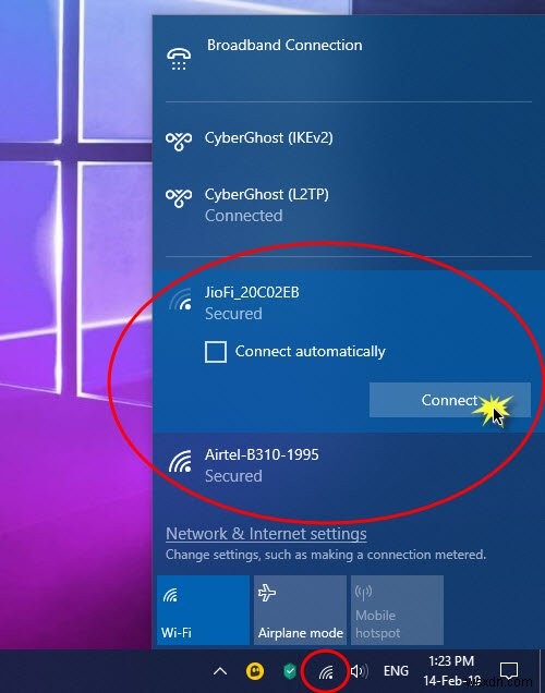 কিভাবে Windows 11/10 এ একটি ইন্টারনেট সংযোগ সেট আপ করবেন 