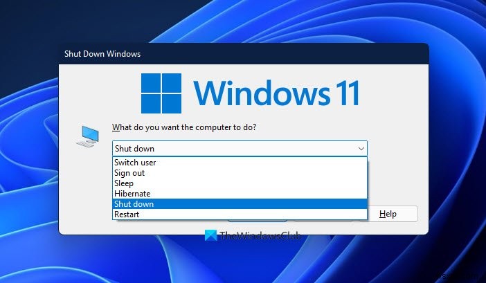 Windows 11/10 কম্পিউটার বন্ধ বা লক করার জন্য কীবোর্ড শর্টকাট 