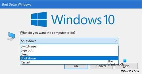 Windows 11/10 কম্পিউটার বন্ধ বা লক করার জন্য কীবোর্ড শর্টকাট 