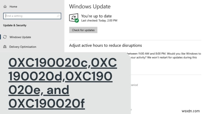 উইন্ডোজ আপগ্রেড ত্রুটির কোড 0xC190020c, 0xC190020d, 0xC190020e বা 0xC190020f ঠিক করুন 