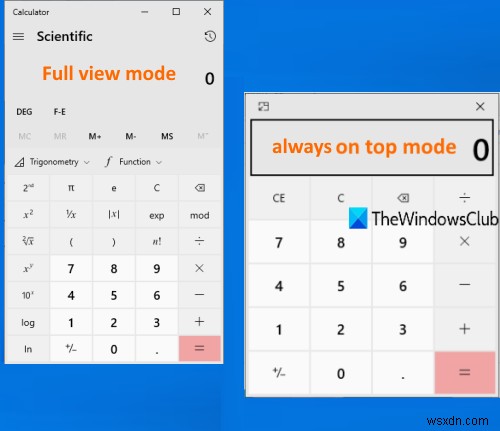 উইন্ডোজ 11/10 এ কীভাবে ক্যালকুলেটর সর্বদা শীর্ষে রাখবেন 