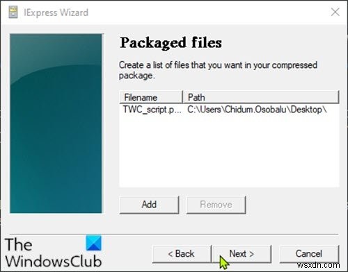Windows 10-এ IExpress-এর সাহায্যে PowerShell স্ক্রিপ্ট (PS1) ফাইলকে EXE-তে কীভাবে রূপান্তর করা যায় 