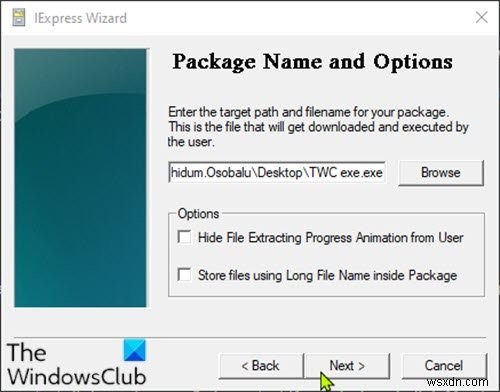 Windows 10-এ IExpress-এর সাহায্যে PowerShell স্ক্রিপ্ট (PS1) ফাইলকে EXE-তে কীভাবে রূপান্তর করা যায় 