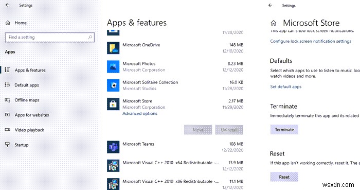 উইন্ডোজ ms-windows-storePurgeCaches খুঁজে পায় না 