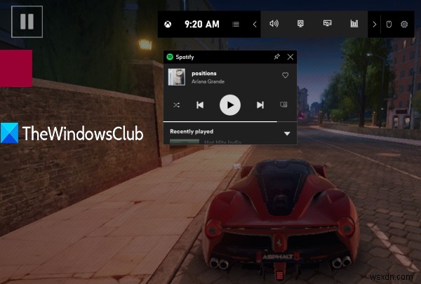 Windows zpc-এ Xbox গেম বারের মাধ্যমে PC গেমগুলিতে Spotify কীভাবে ব্যবহার করবেন 