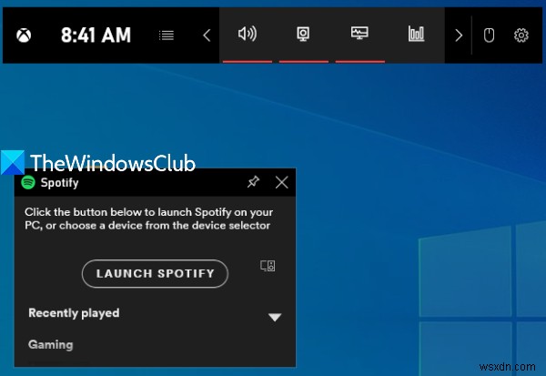 Windows zpc-এ Xbox গেম বারের মাধ্যমে PC গেমগুলিতে Spotify কীভাবে ব্যবহার করবেন 