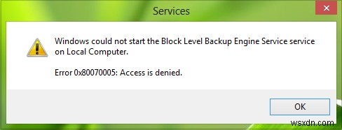 উইন্ডোজ পরিষেবা শুরু করতে পারেনি, ত্রুটি 0x80070005, অ্যাক্সেস অস্বীকার করা হয়েছে উইন্ডোজ 11/10 এ ত্রুটি 