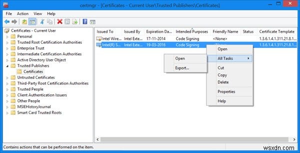 Windows 11/10-এ Certmgr.msc বা সার্টিফিকেট ম্যানেজার 