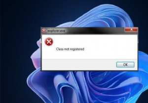 Windows 11/10 এ Explorer.exe ক্লাস রেজিস্টার করা হয়নি 