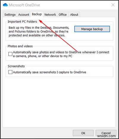 Windows 11/10-এর সেটিংস থেকে OneDrive ব্যাকআপ ট্যাব অনুপস্থিত 