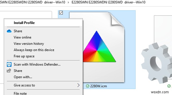 আইসিসি প্রোফাইল ব্যবহার করে উইন্ডোজ 10-এ একটি রঙের প্রোফাইল কীভাবে ইনস্টল করবেন 
