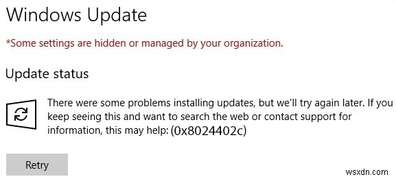উইন্ডোজ আপডেট ত্রুটি কোড 0x8024402c কিভাবে ঠিক করবেন 