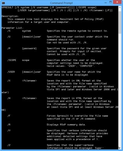 Windows 11/10-এ গ্রুপ পলিসি ফলাফল টুল (GPResult.exe) দিয়ে সেটিংস যাচাই করুন 