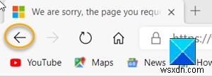 Microsoft Edge-এ আগের পৃষ্ঠায় ফিরে যেতে Backspace Key সক্ষম করুন 