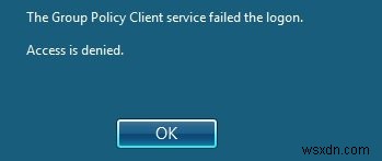 গ্রুপ পলিসি ক্লায়েন্ট পরিষেবা Windows 11/10-এ লগইন করতে ব্যর্থ হয়েছে৷ 